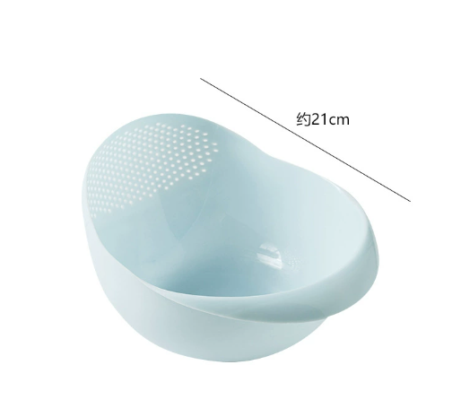 Plastic Fruit & Vegetable Draining Basket — Modern Oversized Colander & Wash Bowl