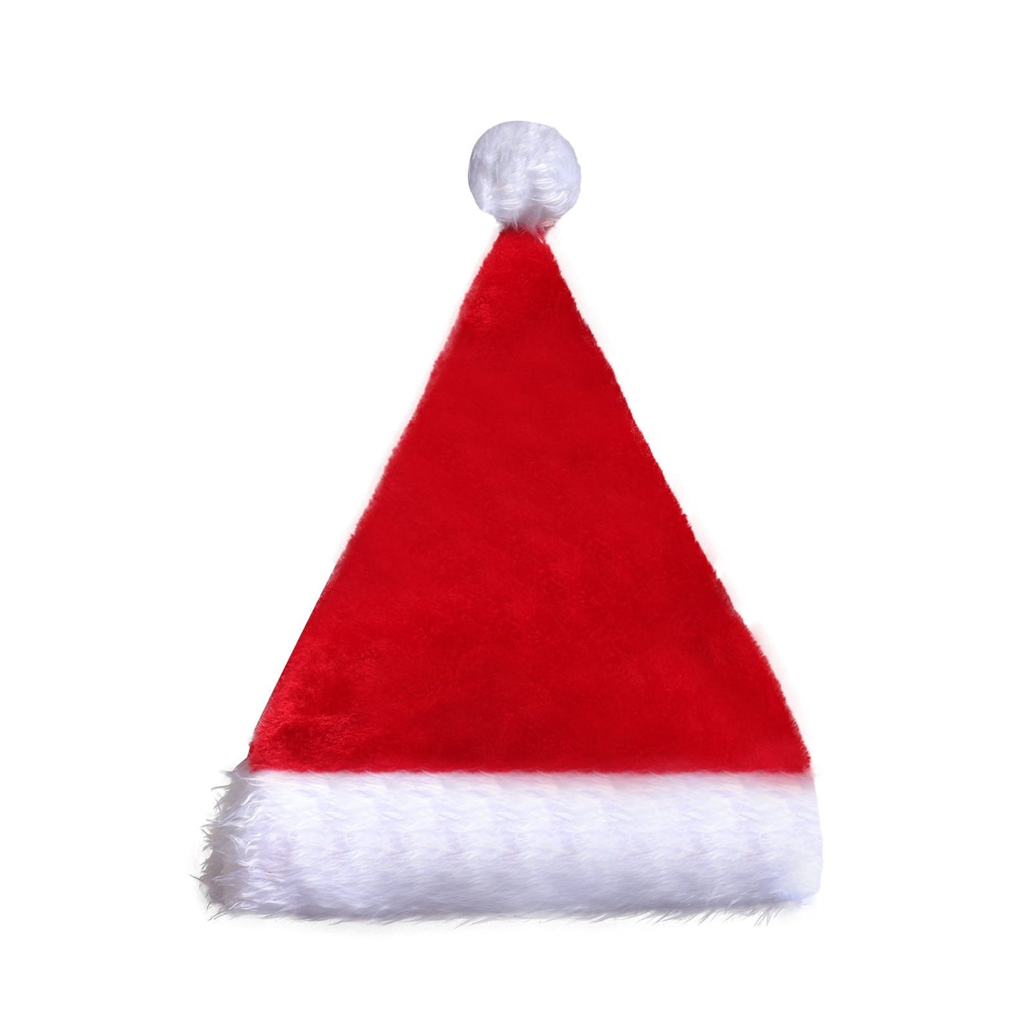 LED Light-Up Plush Christmas Santa Hat — Festive Luminous Holiday Hat for Adults & Children