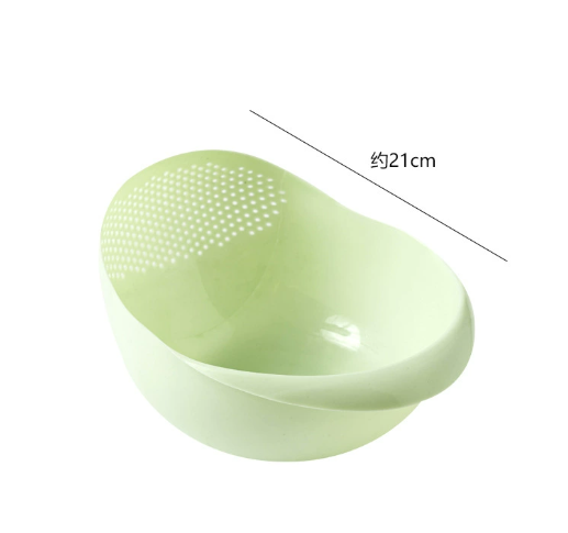 Plastic Fruit & Vegetable Draining Basket — Modern Oversized Colander & Wash Bowl